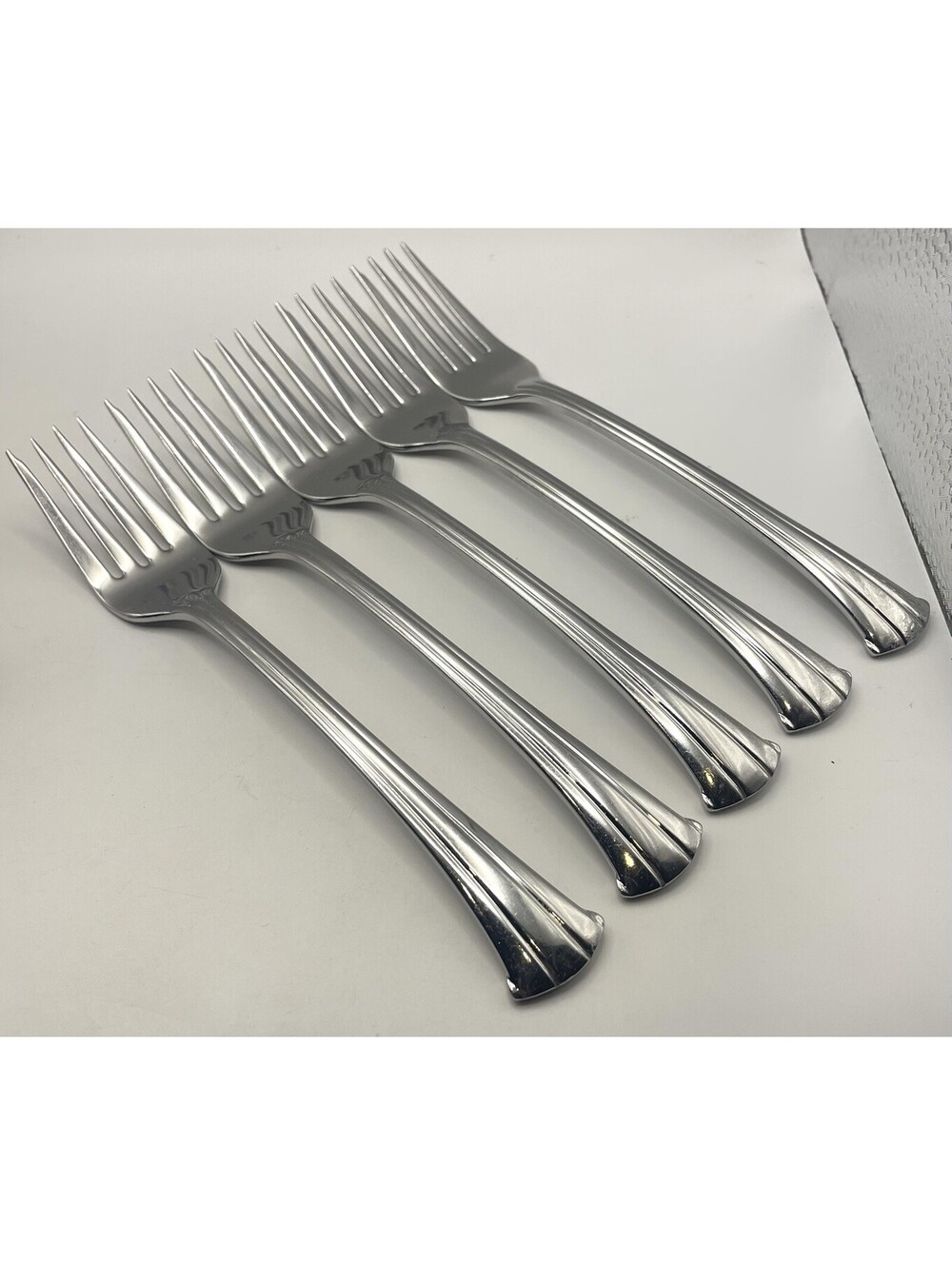 (5) Gorham TRILOGY Stainless 18/8 Salad Fork Lot ~ 7”
